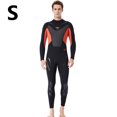 thumbnail image 2 of Trajes de buceo Secado rápido Secado rápido Pantalones de manga larga Una pieza Sunprotection Mantenga el calentamiento para bucear Snorkeling Surfing Natación Negro / naranja 【S】 Eigraketly OD003281-06, 2 of 7
