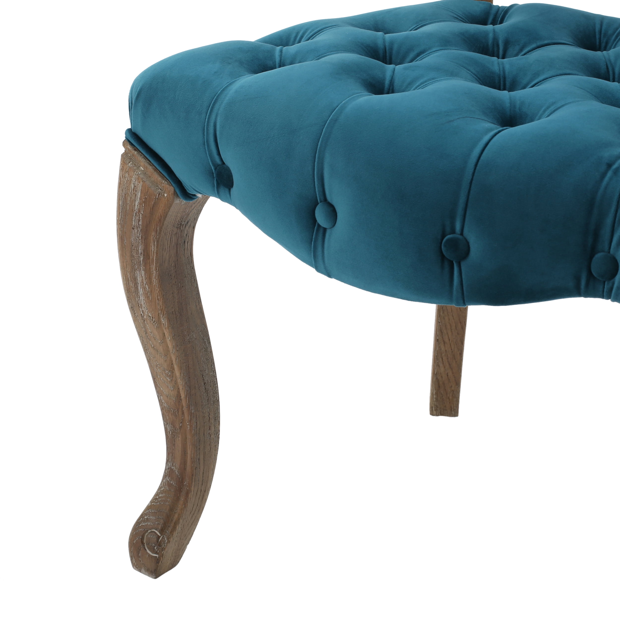 Noble House Sofia Contemporary Velvet Dining Chairs, Set of 2, Dark Teal