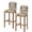 Brown, variant on Watercolor Coffee Bar Stool Covers Set of 2, Retro Coffee Patchwork Stretch Washable Bar Chair Covers with Backs, Removable Pub Counter Height Chair Cover for Kitchen Dining Room Cafe