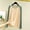 Beige, variant on Jesvior Unisex Long Sleeve Pajama Top Loose Solid Casual Home Wear Sleepwear Tee for Women Men