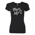 thumbnail image 2 of Mom Life Best Mom Mother's Day Gift Blessed Family Kids | Womens Mother's Day Slim Fit Junior Tee, Black, 2XL, 2 of 4