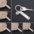 thumbnail image 5 of Birthday Handbag Accessories Couples Decoration Boyfriend Girlfriend Lover Gifts A-Z 26 Initials Lettering Key Ring Drive Safe Keychain Fashion Jewelry H, 5 of 8