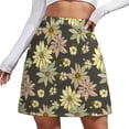 thumbnail image 2 of Boho Floral Skirt Women Vintage Flowers Print Elegant Mini Skirts Summer Street Style High, 2 of 7