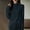Black, variant on Womens Casual Tops Solid Color Long Sleeved Round Neck Knitted Sweater Thin Top