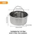 thumbnail image 1 of Cuiseur Vapeur Insert Pot Vapeur Panier en Acier Inoxydable Cuiseur à Riz Autocuiseur, 1 of 8