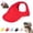 Red, variant on HonestMatter Dog Sun Hat, Dog Baseball Cap Adjustable Chinstrap, Canvas Dog Hat for Medium Large Dogs, Outdoor Sport Pet Cap with Ear Holes, Yellow, Size XL
