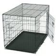 thumbnail image 6 of 42 Inch Dog Crate with Plastic Tray, Folding Metal Dog Cage with Divider and Removable Handle, Portable Pet Kennel for Indoor and Outdoor, Black, 6 of 7