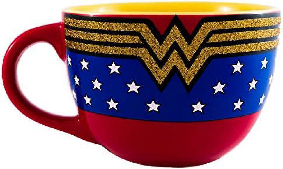 Wonder Woman Ceramic Soup Bowl - Glitter - image 2 of 2