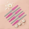 thumbnail image 6 of Unique Bargains 6 Pcs Stainless Steel Multifunctional Nail File Manicure Tool Rose Red, 6 of 7