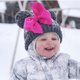 thumbnail image 1 of Cute Winter Baby Hat Double Pompom Bow Knitted Warm Cap Kids Girls Crochet Thicken Warmer Beanie Fur Ball Hats CapsRed He Qiyong unisex, 1 of 1