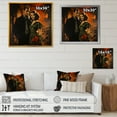 thumbnail image 4 of Designart "Elegant Romance of Old Hollywood Couple I" Fashion Wall Art - Glam Red Woman Entryway Wall Art, 4 of 6