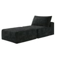 thumbnail image 6 of MAYEERTY 66.9" Sofa Bed Plush Corduroy Fabric Convertible Sleeper Chair with Pillow & Back Support Comfy Floor Lounge for Living Room/Bedroom, 6 of 6