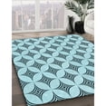 thumbnail image 3 of Ahgly Company Machine Washable Indoor Rectangle Transitional Deep-Sea Green Area Rugs, 2' x 4', 3 of 7