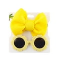 thumbnail image 2 of Kid Bow Headbands Hairbands with Sunglass，Flower Shaped Sunglasses Hair Accessories for Baby Girls Newborns Infants Toddlers Kids, 2 of 5