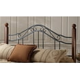 thumbnail image 6 of Hillsdale Furniture Madison Black Metal and Cherry Wood Posts Full/Queen Headboard with Bed Frame, 6 of 6