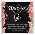 thumbnail image 4 of To My Daughter Braver Stronger and Smarter Forever Necklace w Message Card, 4 of 20
