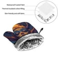 thumbnail image 6 of Cauagu Dreamy Jester Under Stars Print Oven Mitts and Pot Holders 4 pcs Set,Extra Thicken Long Kitchen Oven Glove Potholders BBQ Gloves-Oven Mitts and Pot Holders(11 Inch), 6 of 6