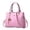 Pink, variant on Women's Leather Tote Purse Satchel Handbag For Everyday Carry And Use