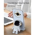 thumbnail image 5 of Compatible with Realme 11 Pro Plus Case for Women Men, Ultra Soft Realme 11 Pro Plus Phone Case with Stand Silicone TPU Plating Cute Astronaut Pattern Cases Cover (Blue), 5 of 13