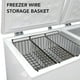 thumbnail image 4 of Cesta De Almacenamiento De Alambre Para Congelador, Juego De 2 Contenedores Organizadores Para Estante Colgante, Alambre De Acero Recubierto De PE, 4 of 7