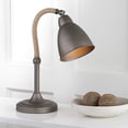 thumbnail image 2 of Safavieh Lighting Collection Nari Dark Grey 20-inch Bedroom Living Room Home Office Desk Dorm Study Nightstand Task Table Lamp (LED Bulb Included), 2 of 4