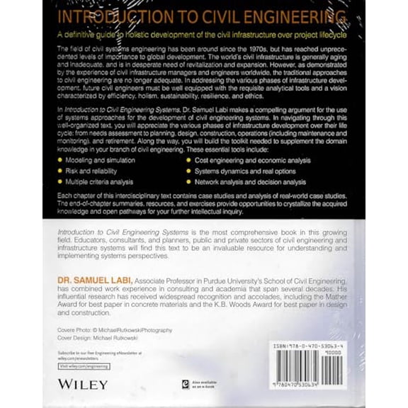 Pre-Owned Introduction to Civil Engineering Systems: A Systems Perspective to the Development of Civil Engineering Facilities Hardcover