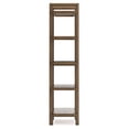 thumbnail image 6 of Signature Design by Ashley Roanhowe Bookcase, Brown Oak Finish, Solid Wood Frame, Mid-Century Modern 5-Shelf Display, 6 of 9
