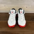 thumbnail image 4 of N I-K-E A i r-Jor-dan 6 Rings GS Size 7Y White Black University Red 323419 160, 4 of 6