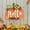 A, variante sur Pancarte de Bienvenue en Bois d'Automne pour Porte d'Entrée, Décoration Style Ferme