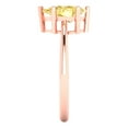 thumbnail image 3 of Clara Pucci 14K Rose Gold 1.5ct Yellow Solitaire Ring for Women, 3 of 6