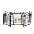 thumbnail image 5 of Dog Playpen Indoor 24 Inch 8 Panels Metal Dog Pen Pet Dog Fence Outdoor Exercise Pen with Doors,Heavy Duty Dog Fence Puppy Pen for Large Medium Small Dogs Indoor Outdoor Foldable Pet Exercise, 5 of 17
