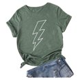 thumbnail image 1 of PVCS T-Shirt Décontracté Ample à Manches Courtes Imprimé Col Rond pour Femmes, 1 of 5