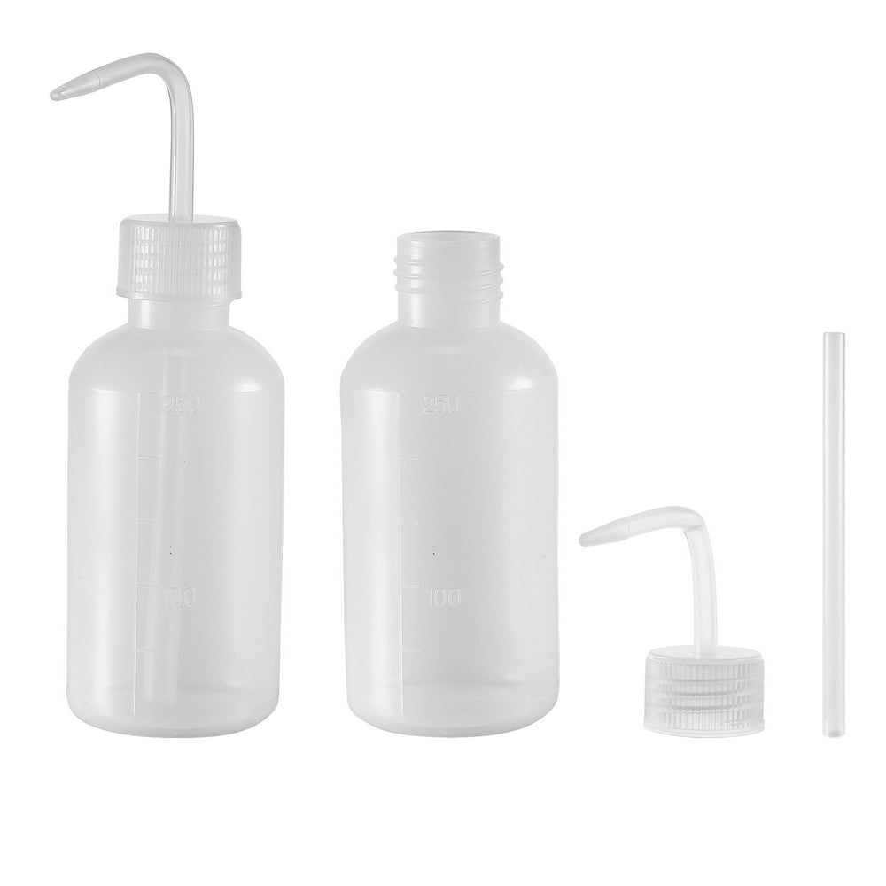 Plastic Wash Bottle Squeeze Bottle 250ml/8.5oz Narrow Mouth Lab Tip