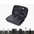 thumbnail image 4 of Earphone Earbuds Carrying Case Holder Mini Storage Organizer Box Container Coin Pouch Wallet for MP3 Bluetooth Ear Buds USB Data Line Cables Keys Electronics Protective, 4 of 6