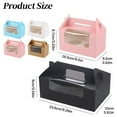 thumbnail image 3 of Kitchen Storage Containers 2 Pack Window Cupcake & Takeout Container with Carry Handle Secure Frosting for 2 Cupcakes Or, 3 of 9
