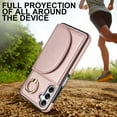 thumbnail image 6 of for Samsung Galaxy A14 5G Wallet Case with Card Holder Women Men, Flip PU Leather Kickstand Shockproof Protective Phone Cover Magnetic Clasp 360 Rotation Ring Stand for Samsung A14 5G, Rosegold, 6 of 7