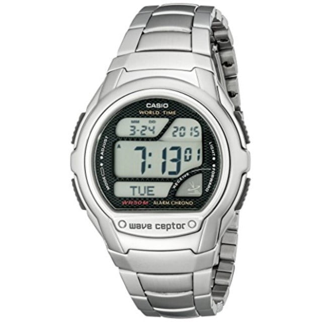 casio men's wave ceptor digital lcd watch