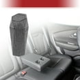 thumbnail image 3 of Unique Bargains Car Trash Can Rhinestones Portable Car Cup Holder Plastic Trash Bin White 1 Pcs, 3 of 6