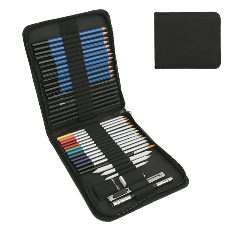 Drawing Pencils and Sketch Book Set - 41pcs Art Supplies Drawing Kit w —  CHIMIYA