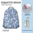 thumbnail image 5 of Dog with Woof and Bark Backpack for School,Cute School Bag,Schoolbag with Adjustable Shoulder Straps & Padded Back,15.3"x11"x7.1".﻿, 5 of 6