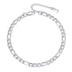 thumbnail image 1 of PROSTEEL Pulsera tobillera de plata de 6 mm para mujeres y niñas, cadena de fígaro de acero inoxidable, tobillera de playa de verano, cadena de pie, joyería, regalo de cumpleaños, 1 of 7