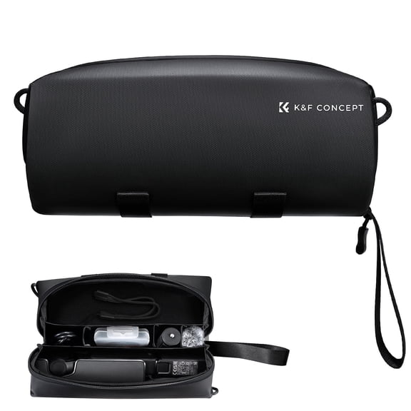 K&F CONCEPT Carrying Case for DJI Osmo Pocket 3 Creator Combo Accessories, Portable Travel Storage Holder Carry Bag Large Capacity Protective Handbag