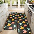 thumbnail image 4 of Kitchen Rugs Sets Of 2,Music Bulldog Anti Fatigue Kitchen Mat Rugs Non Slip Washable,Decorative Kitchen Floor Mats for Kitchen,Sink,Laundry,17"x47"+17"x47", 4 of 5