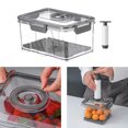 TUMALL Vacuum Container Transparent for Vacuum Sealer Food Storage