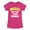 HEATHER FUCHSIA, variant on Instant Message - Softball: Better Than Baseball - Youth Girls Fitted Short Sleeve T-Shirt