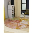 thumbnail image 3 of Unique Loom Whimsy Kids Collection Area Rug - Flower (7' 10" Round Multi/Red), 3 of 9