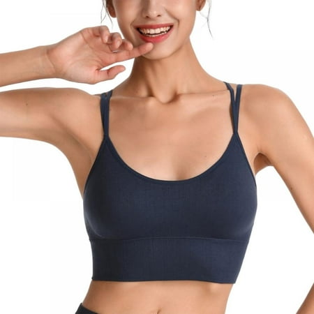 

Women Back Cross Seamless Sports Bra Fast Dry Shockproof Yoga Bra Solid Running Fitness Sports Bralettes