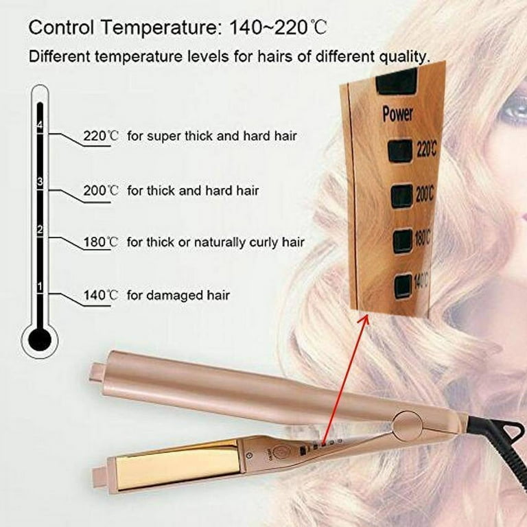 Twist straightening iron on sale titanium