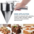 thumbnail image 4 of Kyoffiie Pancake Batter Dispenser Funnel Cake Dispenser with Stand Stainless Steel Batter Dispenser Multi-Caliber Baking Tool Multi-Purpose Cake Decorating Tool for Kitchen Baking Pancake, 4 of 17