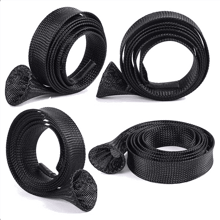 2024 TOP! 14Pcs Fishing Rod Cover Casting/ Fishing Rod Socks Braided Mesh Rod Sleeve Cover Protector Pole Gloves